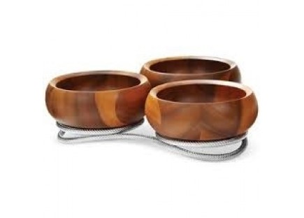 Nambe Braid Condiment Server
